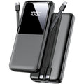 Portable Charger w/ Built-in Cables, 15000mAh