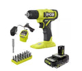YOBI ONE+ 18V Cordless 3/8 in. Drill/Driver Kit with (1) 2.0 Ah Battery, Charger & 28-Piece Screwdriving Driving Bit Set